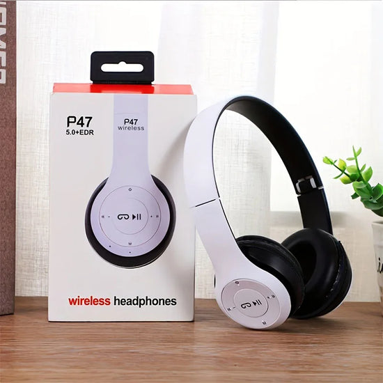 P47 Bluetooth 5.0 Wireless Sports & Gaming Headset – Foldable