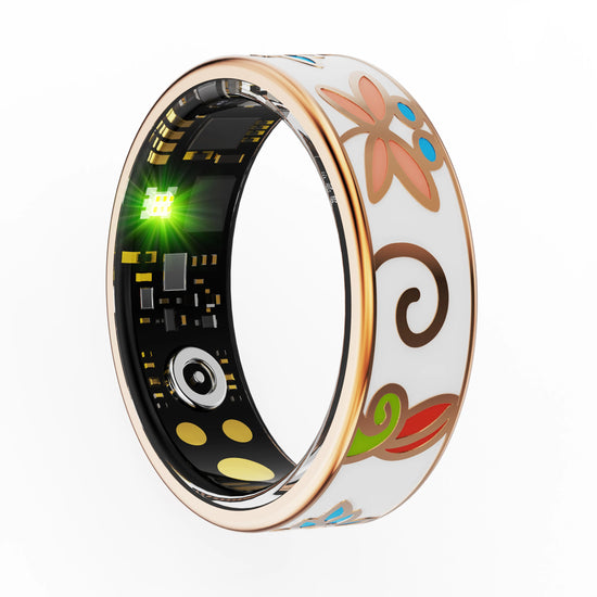 Smart Rings Color Enamels Fashion Women Smart Ring Female Stainless Steel Intelligent Finger Ring Lady IP68 Fitness Tracker Ring