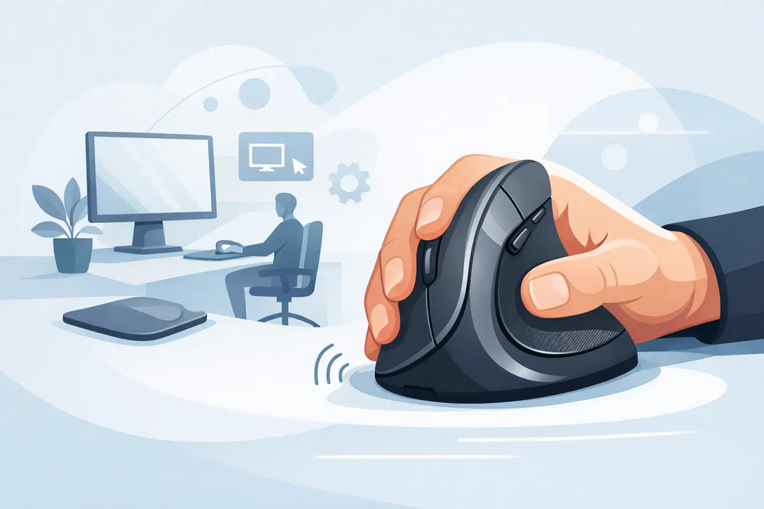 Ergonomic Vertical Wireless Mouse Guide