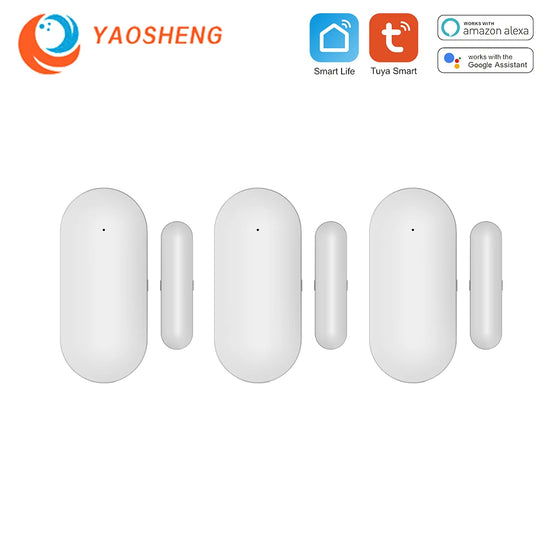 Tuya Smart Door & Window Sensor – WiFi Alerts & Anti-Theft Security