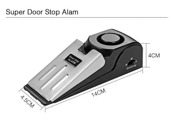 FUERS 120dB Door Stop Alarm for Home & Travel Security