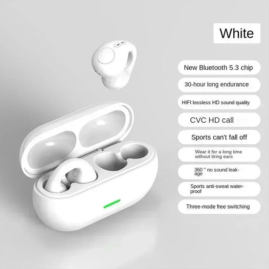 T75 Bone Conduction Bluetooth 5.3 Headphones – Waterproof Sports Earphones