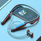 Wireless Neckband Earphones with LED Battery Display & Mic