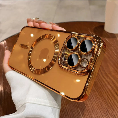 Luxury Magnetic Clear Case for iPhone – Shockproof & Magsafe Compatible