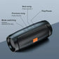 XIKCU Bluetooth Stereo Speaker with Subwoofer & TF/USB Playback