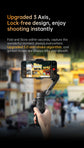 3-Axis Gimbal Stabilizer for Smartphone Foldable Handheld Phone Video Record Vlog Anti-Shake Stabilizer PTZ for iPhone Android