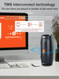 XIKCU Bluetooth Stereo Speaker with Subwoofer & TF/USB Playback