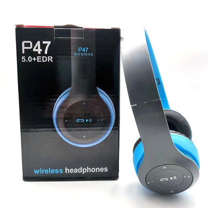 P47 Bluetooth 5.0 Wireless Sports & Gaming Headset – Foldable