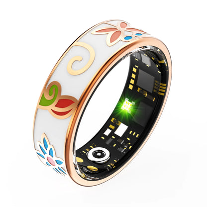 Smart Rings Color Enamels Fashion Women Smart Ring Female Stainless Steel Intelligent Finger Ring Lady IP68 Fitness Tracker Ring