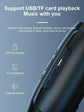 XIKCU Bluetooth Stereo Speaker with Subwoofer & TF/USB Playback
