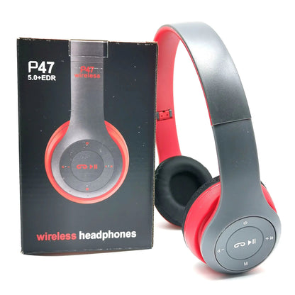 P47 Bluetooth 5.0 Wireless Sports & Gaming Headset – Foldable
