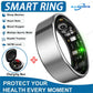 Smart Ring For Men Women Camera Control Heart Rate Blood Oxygen Monitor Smartring IP68 & 5ATM Waterproof Multi-sport Mode Ring