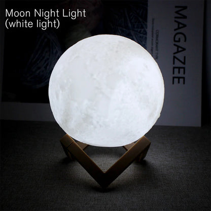 LED Moon Night Light – Book & Galaxy Lamp for Kids Bedroom