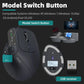 Ergonomic Vertical Wireless Mouse – Dual Mode Bluetooth & 2.4G