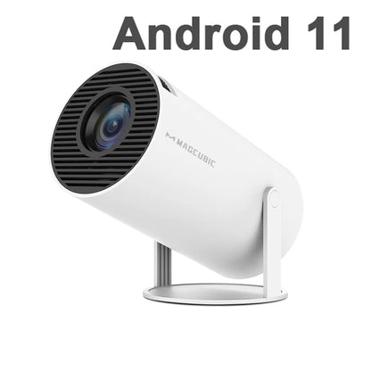 Transpeed Android 14 Wifi6 260ANSI Projector AllwinnerH726 1280*720P 8K180° flexible BT5.4 Home Cinema Outdoor portable Projetor