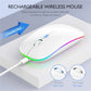 Bluetooth 5.2 Wireless RGB Mouse – USB Rechargeable for PC & Laptop