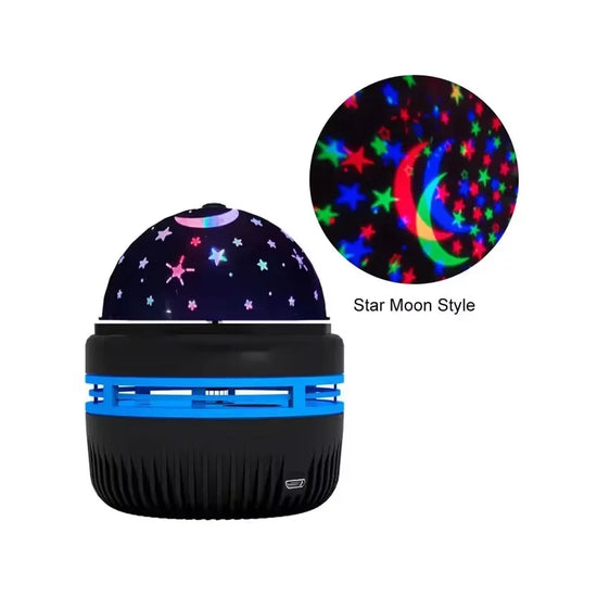 LED Starry Sky Projector Lamp – Moon & Stars Night Light