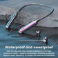 Wireless Neckband Earphones with LED Battery Display & Mic