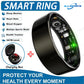 Smart Ring For Men Women Camera Control Heart Rate Blood Oxygen Monitor Smartring IP68 & 5ATM Waterproof Multi-sport Mode Ring