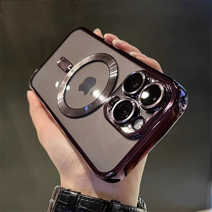 Luxury Magnetic Clear Case for iPhone – Shockproof & Magsafe Compatible