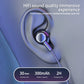 Wireless Neckband Earphones with LED Battery Display & Mic