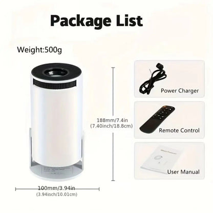 Portable LED Mini Projector – 1080P/720P HD, Wifi & Outdoor Movies