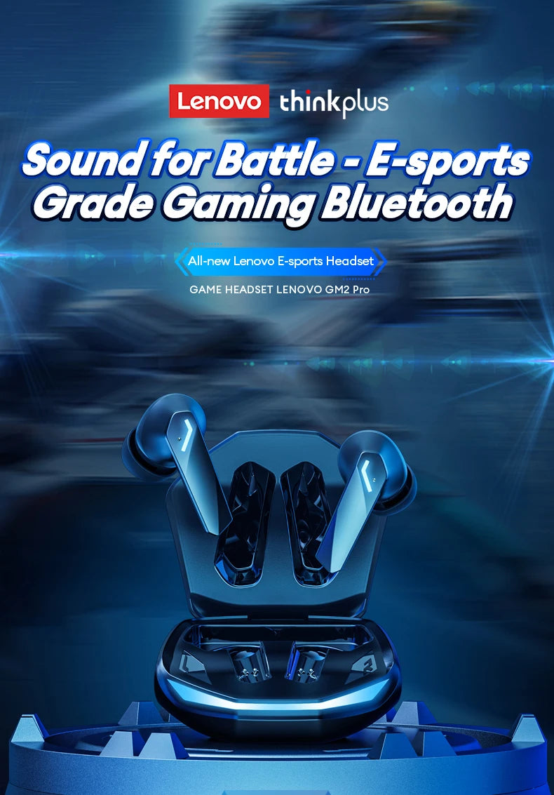 Choice Lenovo GM2 Pro Wireless Bluetooth 5.3 Earphones Gaming Low Latency Dual Mode Music Earbuds Sports In-Ear Headset With Mic