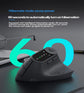 Ergonomic Vertical Wireless Mouse – Dual Mode Bluetooth & 2.4G