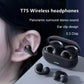 T75 Bone Conduction Bluetooth 5.3 Headphones – Waterproof Sports Earphones