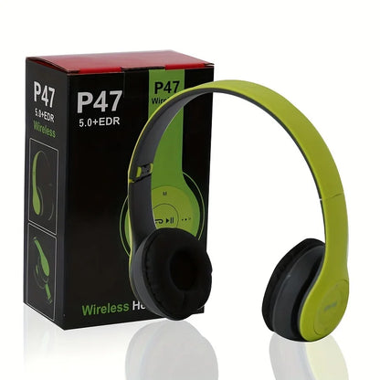 P47 Bluetooth 5.0 Wireless Sports & Gaming Headset – Foldable