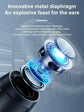 XIKCU Bluetooth Stereo Speaker with Subwoofer & TF/USB Playback