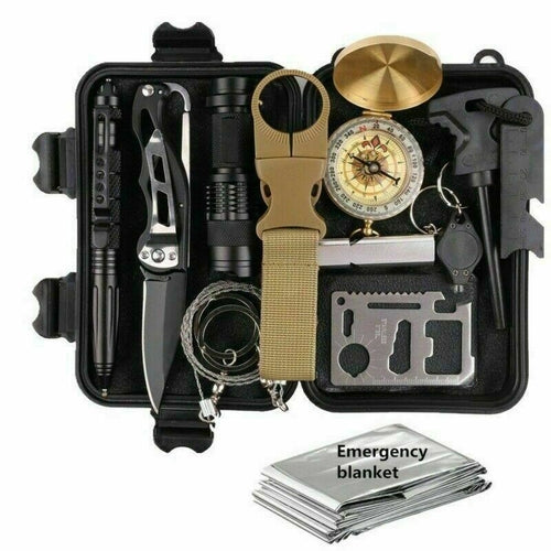14-in-1 Outdoor Emergency Survival Kit for Camping & Hiking